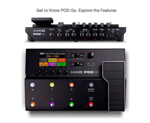 Line 6 Pod Go Guitar Multi-Effects Processor Pedalboard