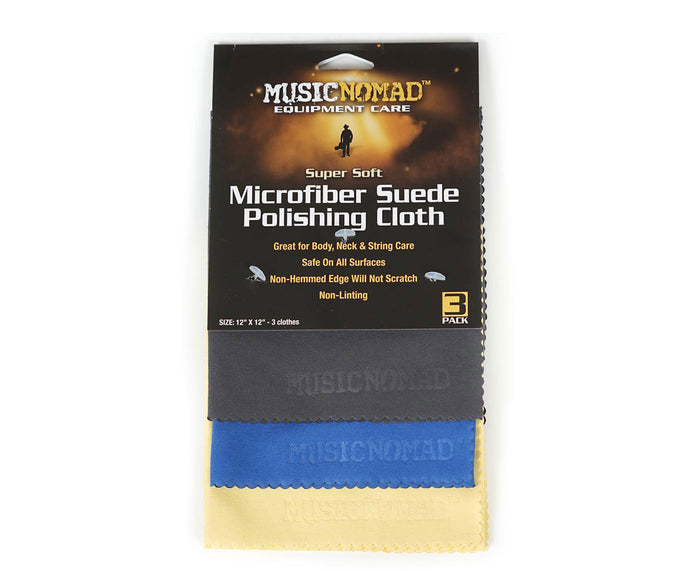 Music Nomad MN203 Microfiber Suede Polishing Cloth (3 Pack)