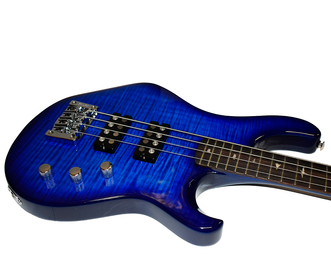 PRS SE Kingfisher Bass Guitar in Faded Blue Wrap Around Burst