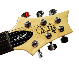 PRS SE Custom 22 Semi-Hollow Body Electric Guitar in Santana Yellow