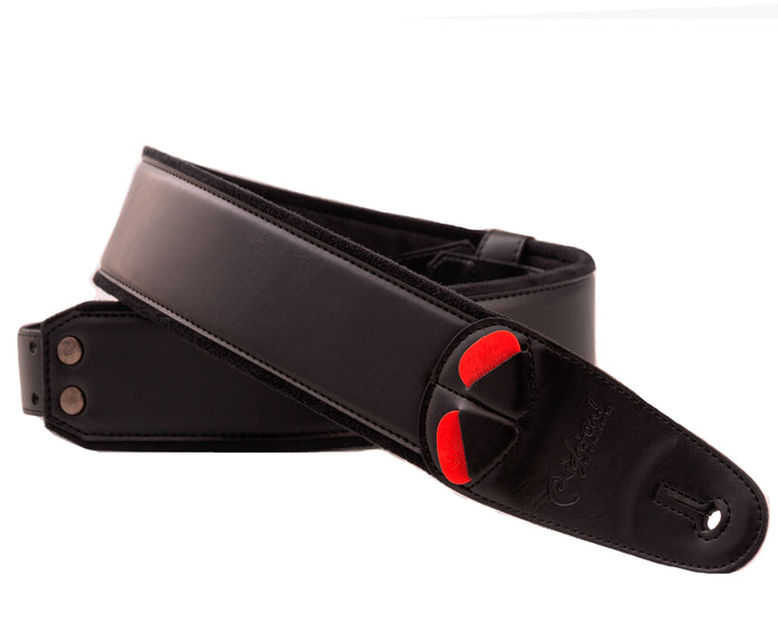 RightOn! Steady Mojo Charm Black Guitar Strap