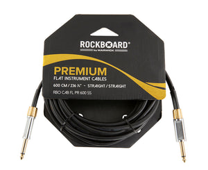 RockBoard Premium Flat Lead Cable 20 Foot / 600CM Straight to Straight