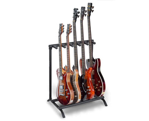 RockStand RS20861 Multiple Guitar Rack Stand - for 5 Electric Guitars / Basses, Flat Pack
