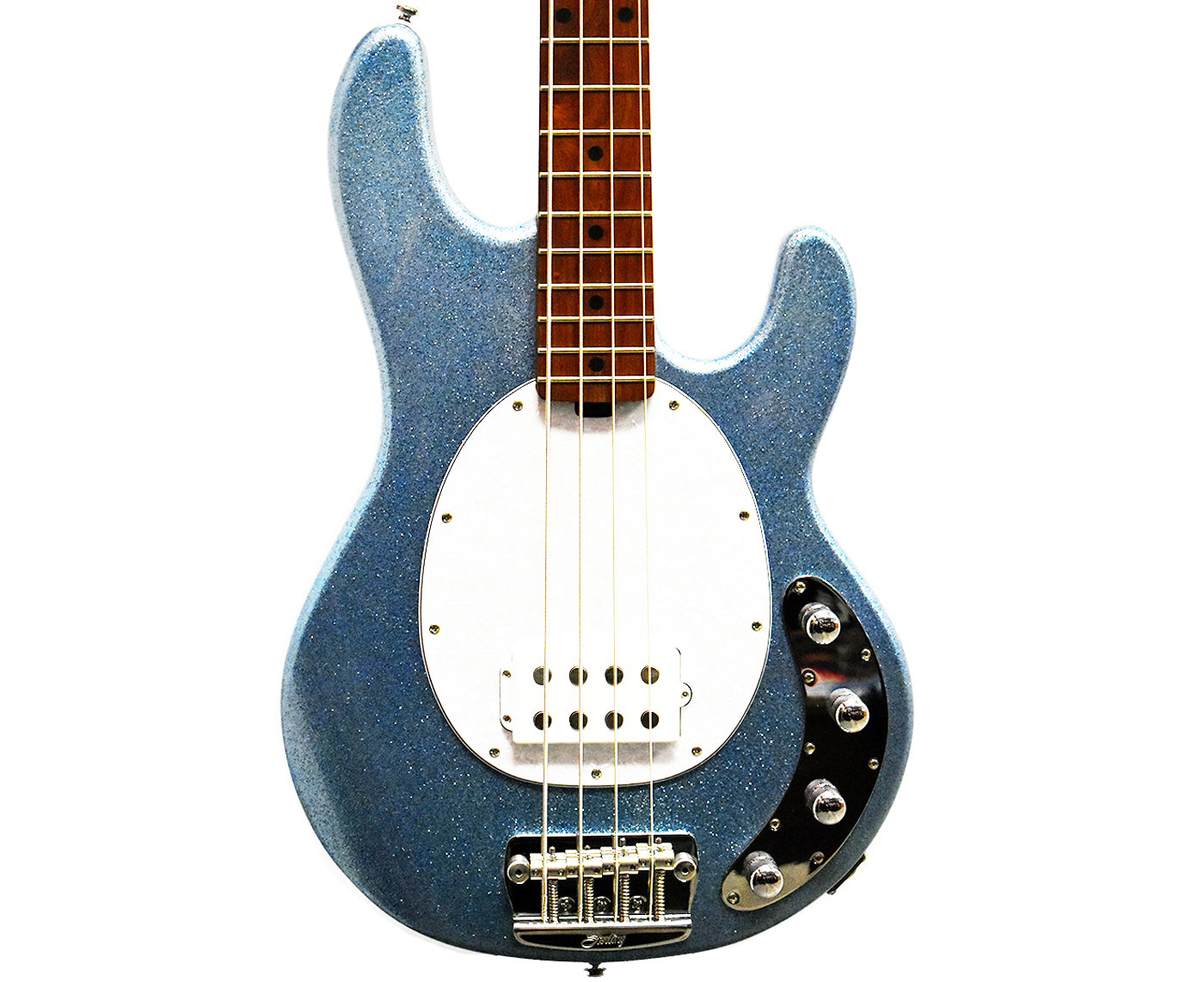 Sterling by Music Man StingRay Ray34 Sparkle Electric Bass Blue Sparkle