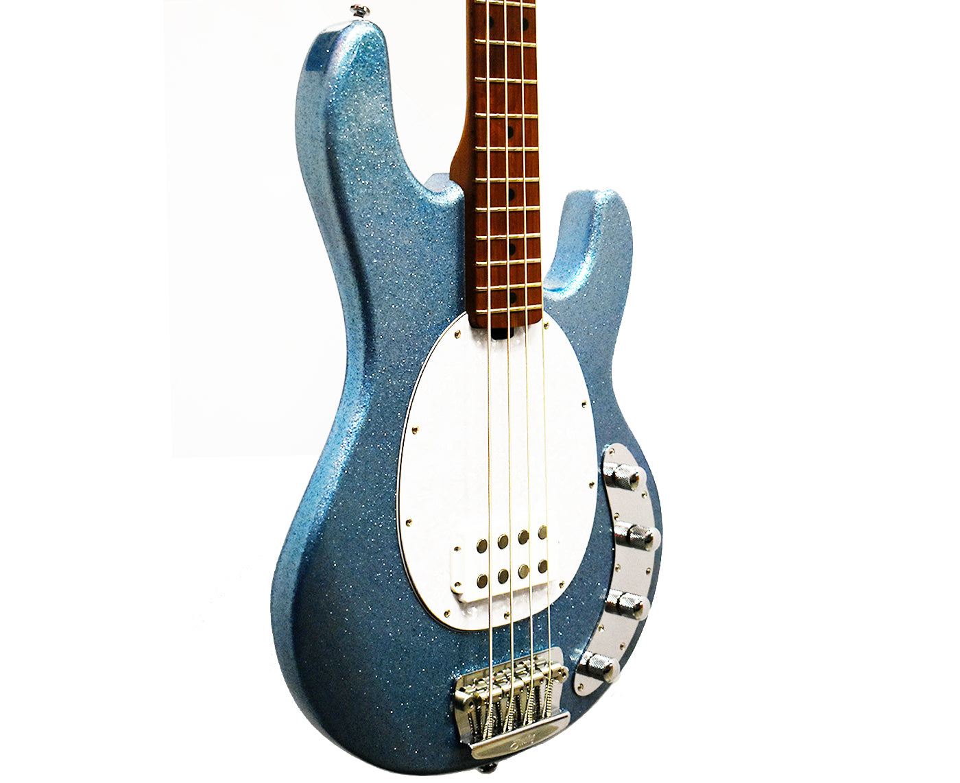 Sterling by Music Man StingRay Ray34 Sparkle Electric Bass Blue