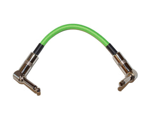 Strukture 6" Inch Neon Green Right Angle Pedal Cable - Single Cable
