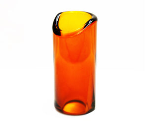 The Rock Slide Precision Molded Amber Glass Slide - Medium