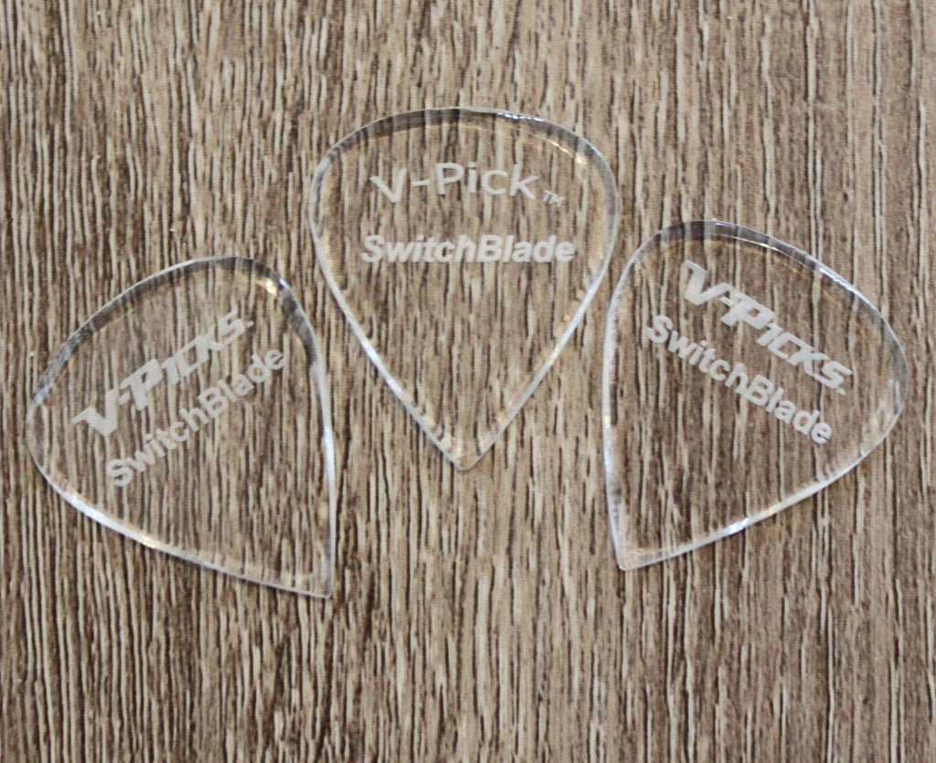 V-Picks Switchblade 1.5mm Clear 3-Pack - Megatone Music