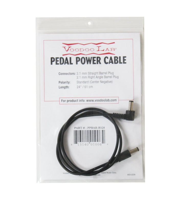 Voodoo Lab PPBAR-RS24 2.1mm Standard Polarity S/A 24 Inch Pedal Power Cable