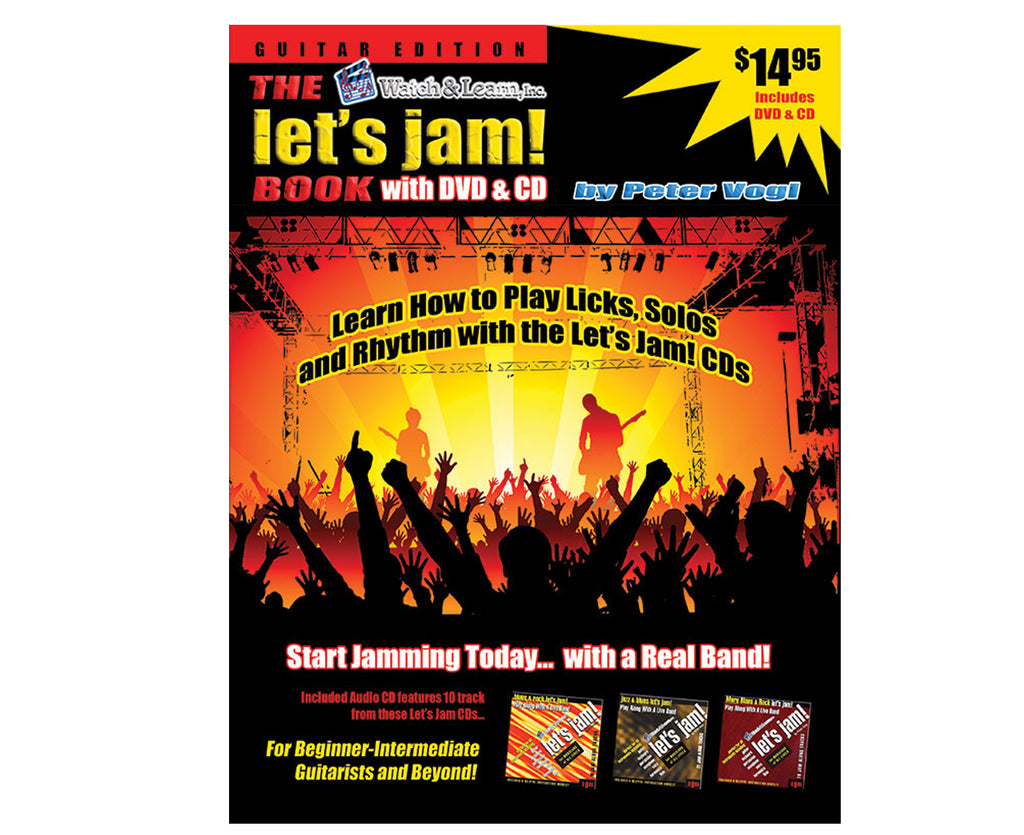 Watch and Learn Let's Jam Book, CD and DVD - Megatone Music