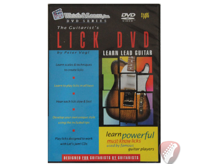 Watch and Learn The Guitarist's Lick DVD - Learn Lead Guitar