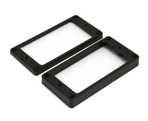 Allparts Humbucking Pickup Rings Slanted, Flat Bottoms, Black - Megatone Music