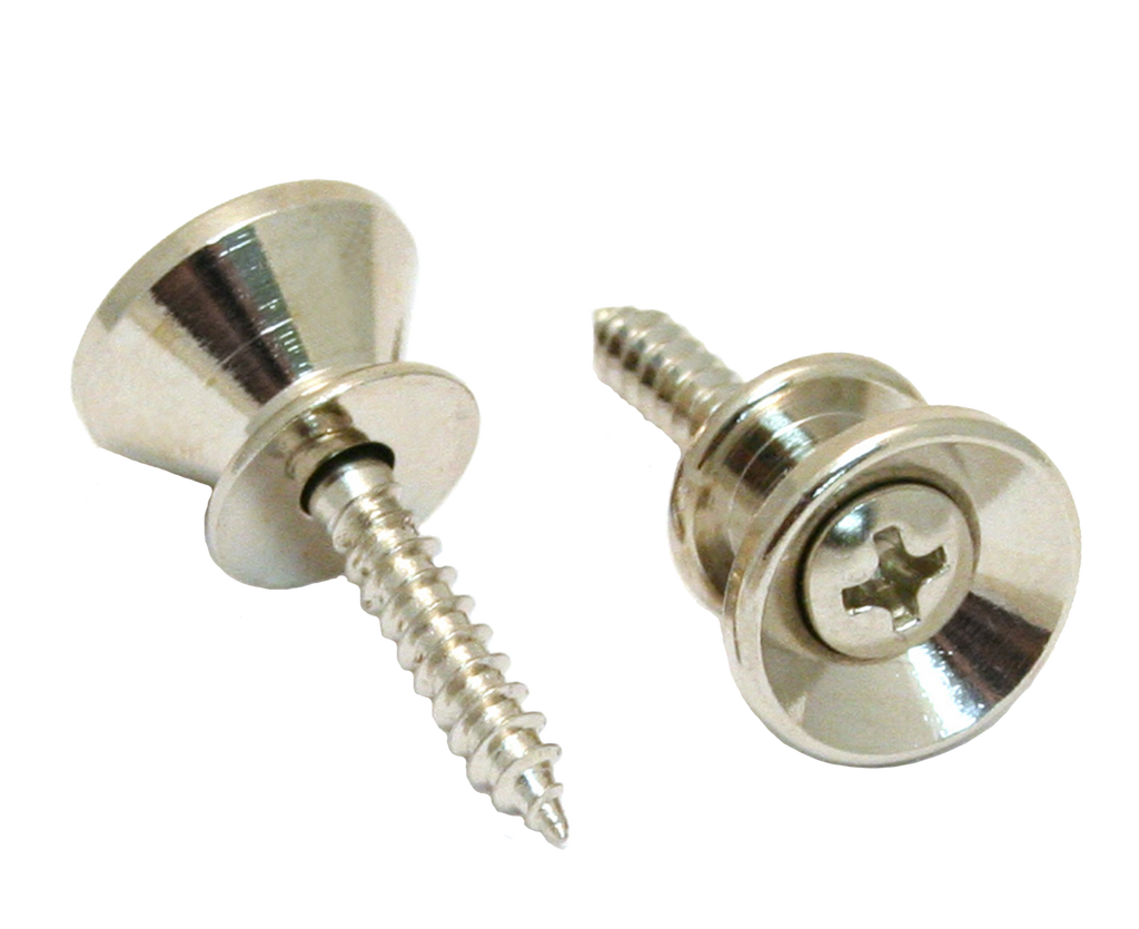 Allparts Nickel Strap Buttons with Screws