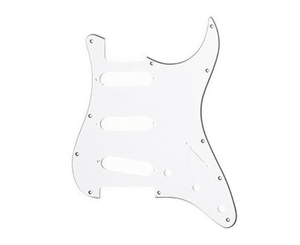 Allparts White 11-Hole Pickguard for Stratocasters - Megatone Music