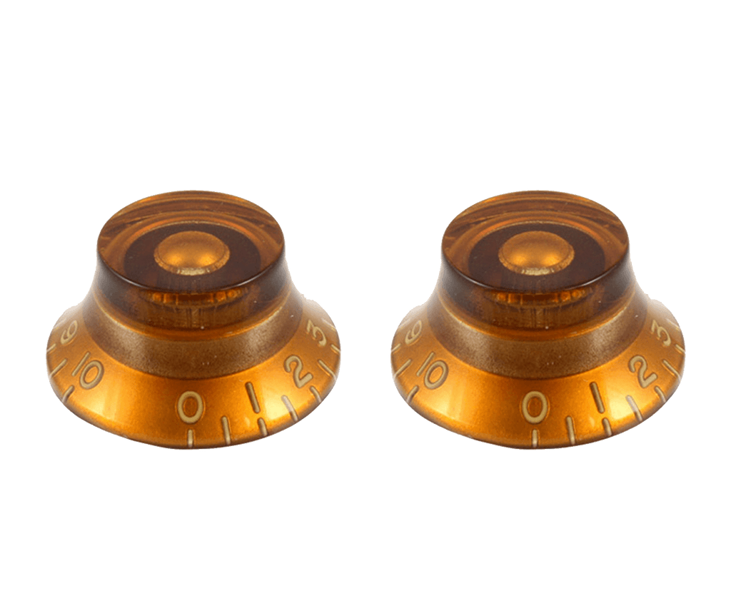 Allparts Vintage Gibson Style Amber Bell Knobs - Megatone Music