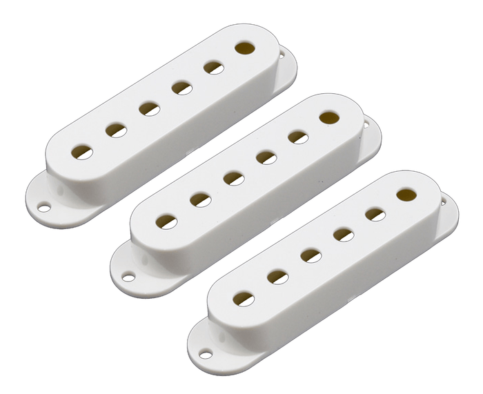 Allparts Set of 3 Pickup Covers for Stratocaster, White