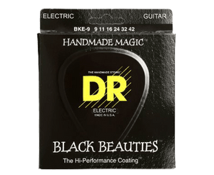 DR Strings BKE-9 Black Beauties K3 Coated Guitar Strings 9-42 - Megatone Music