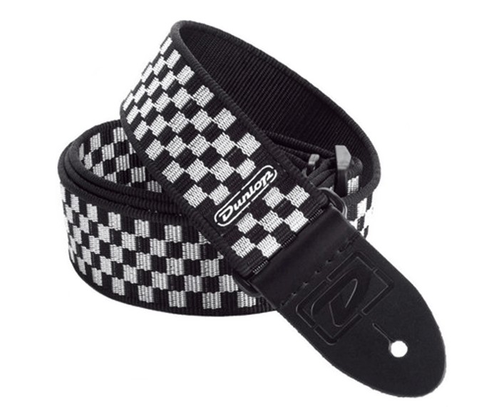 Dunlop D3831BK Black & White Checkerboard Guitar Strap