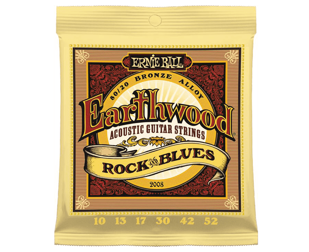 Ernie Ball 2008 Earthwood Rock and Blues 10-52 Acoustic Guitar Strings - Megatone Music