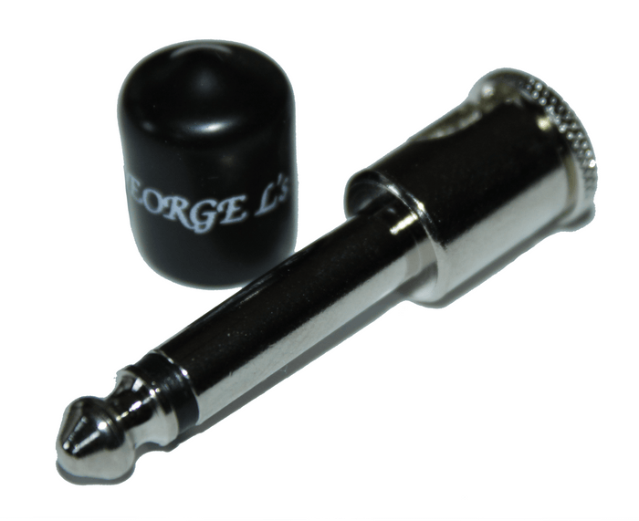 George L's .155 Nickel Plated Right Angle Plug & Stress Jacket