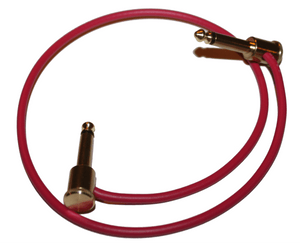 George L's 20" Brass Effects Cable in Red - Megatone Music