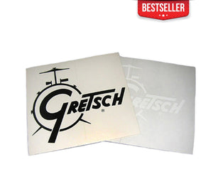 Gretsch Drum Logo Decal in Black - Megatone Music