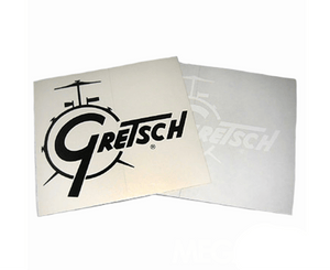 Gretsch Drum Logo Decal in White - Megatone Music