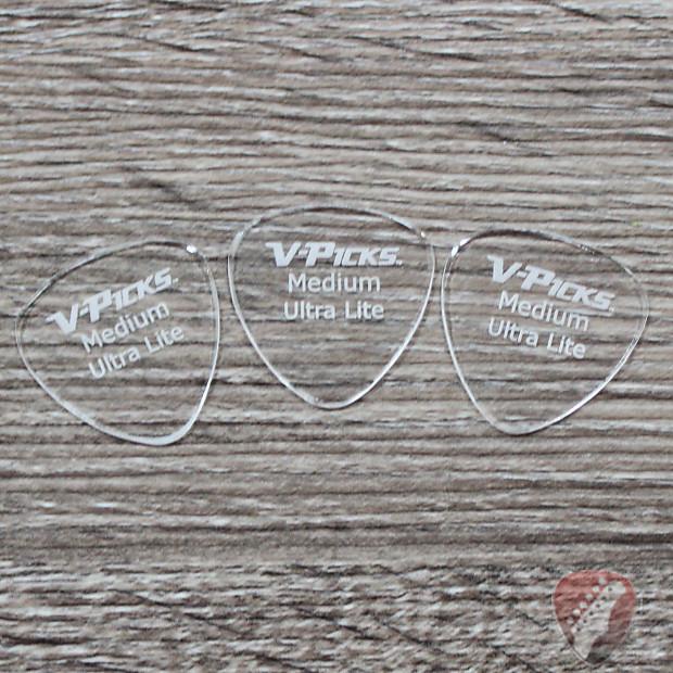 V-Picks Ultra Lite Medium Rounded Custom Guitar Pick .80mm 3-Pack - Megatone Music