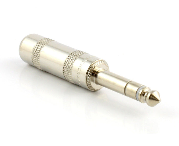 Switchcraft 297 Stereo TRS Male 1/4" Inch Plug, Nickel Finish