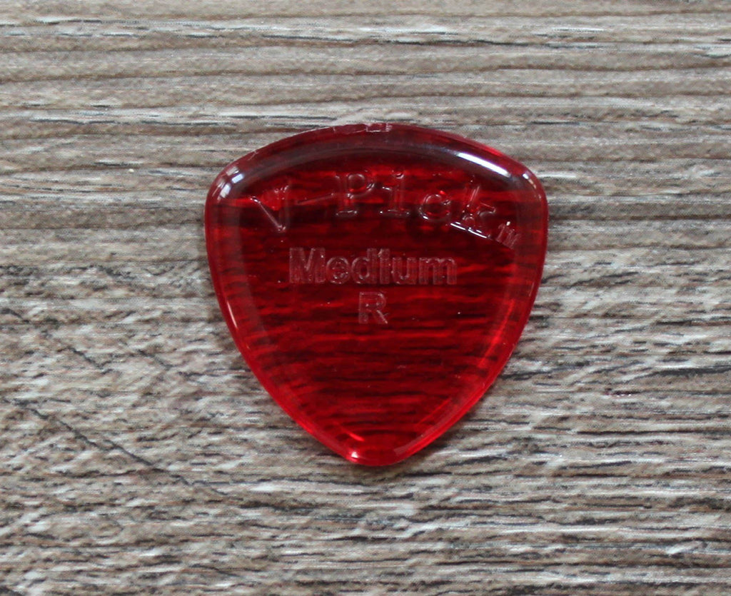 V-Picks Ruby Red Medium Round Custom Guitar Pick 2.75mm - Megatone Music