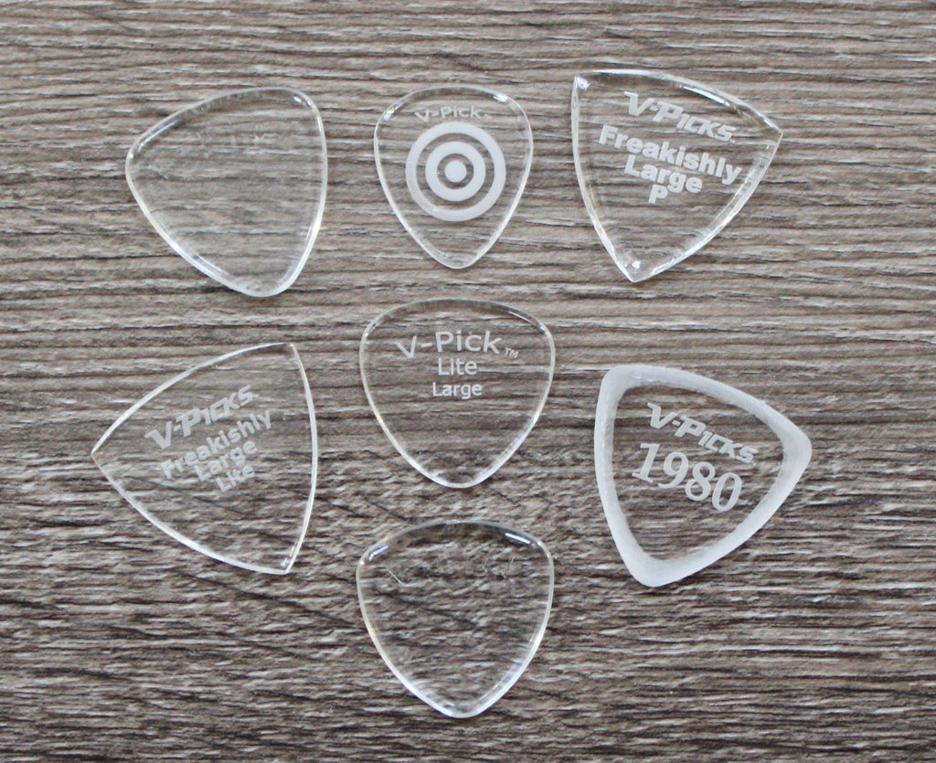 V-Picks 7-Piece Mandolin Starter Pack of Custom Picks - Megatone Music