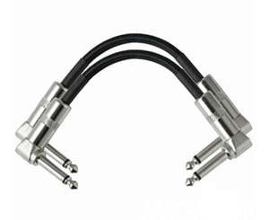 Strukture 6" Inch Right Angle Pedal Cable - 2 Pack - Megatone Music
