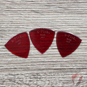 V-Picks Ruby Red Small Ultra Lite Pointed .80mm 3-Pack - Megatone Music
