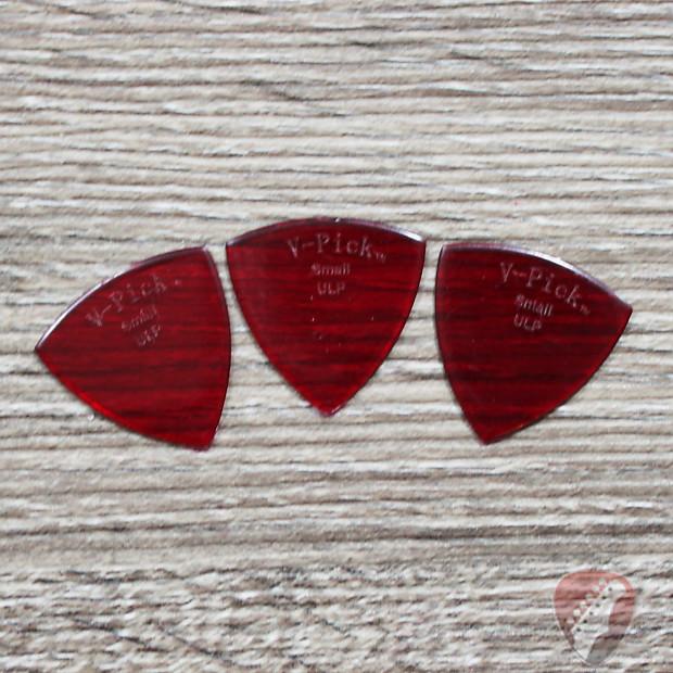 V-Picks Ruby Red Small Ultra Lite Pointed .80mm 3-Pack